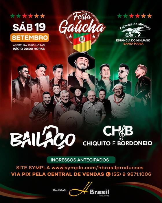 Flyer Festa Gaúcha 19 de setembro